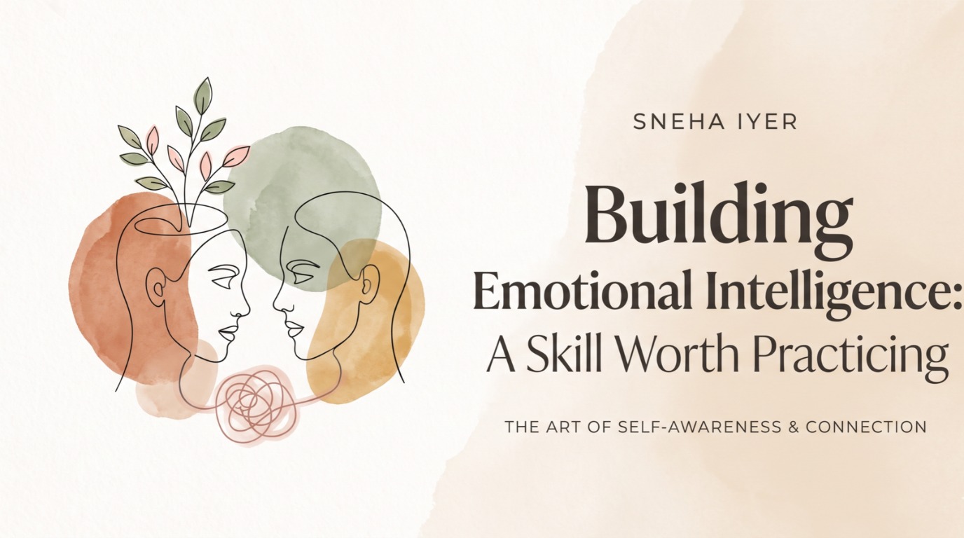 Building Emotional Intelligence: A Skill Worth Practicing | Sneha Iyer